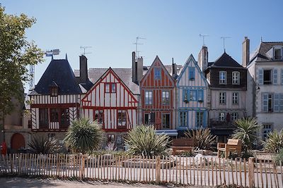 Maisons en pans de bois à Vannes - Morbihan - Bretagne - France
