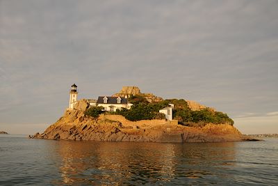 L'île Louet au large de Carantec - France