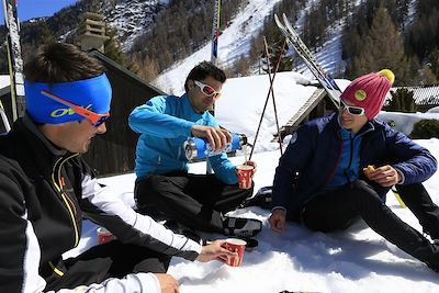 Ski de fond dans la vallée de la Clarée - France