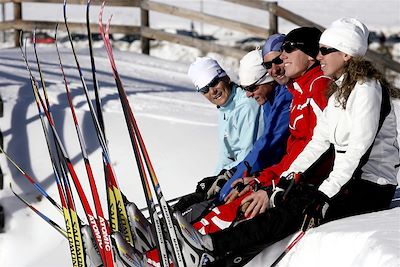 © Anne Gentil - Ski de fond dans la vallée de la Clarée - France Ski de fond dans la vallée de la Clarée - France