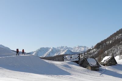 Randonne à ski du Queyras à la vallée de la Clarée - France