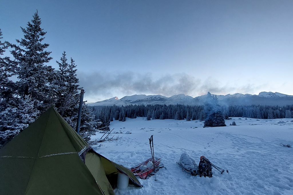 Image Weekend raquettes - Bivouac hivernal dans le Vercors