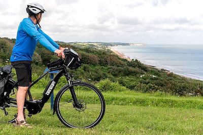 Escapade à vélo le long des plages du Débarquement