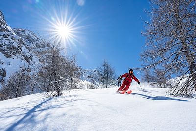 Ski hors-piste Serre Chevalier - Briançonnais - Hautes-Alpes - France