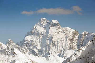 Mont Viso depuis le pic de Château Renard - Parc naturel régional du Queyras - Hautes-Alpes - France