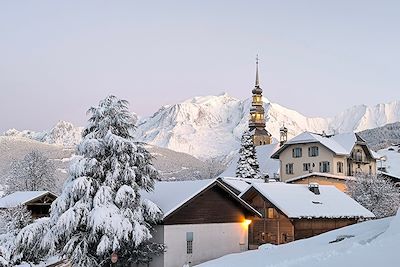 Combloux et son église baroque - Haute-Savoie - France