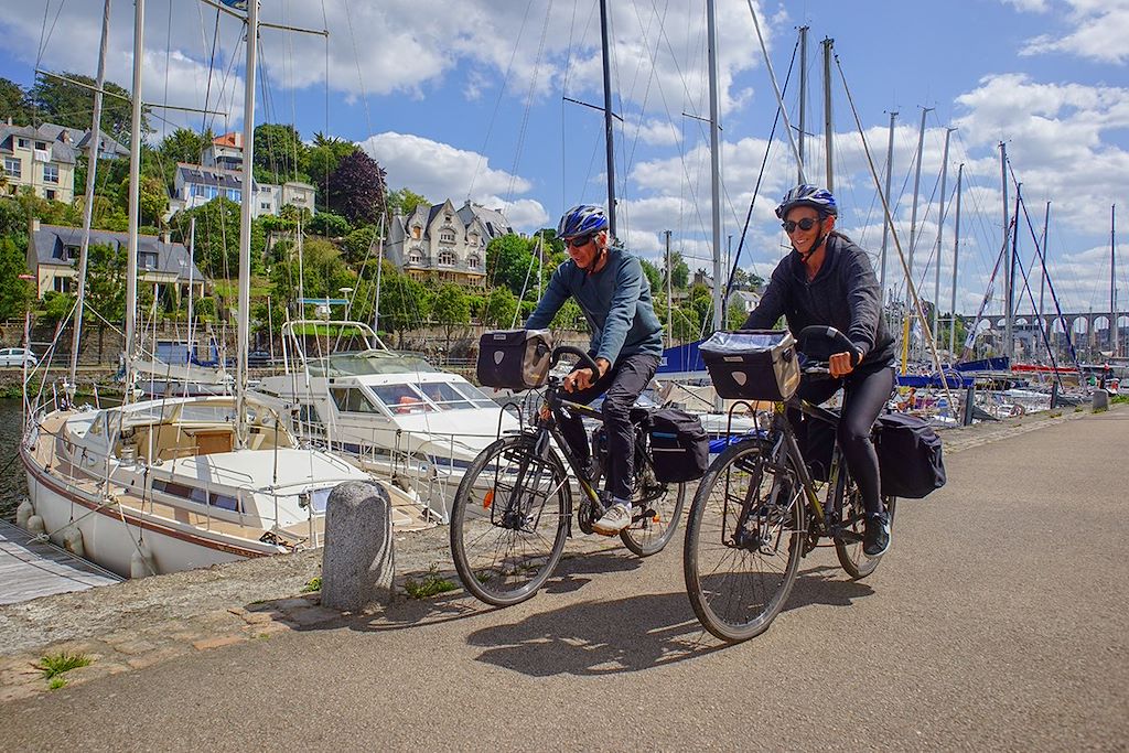Image Côte de Granit Rose à vélo - île de Bréhat à vélo - Eurovélo 4
