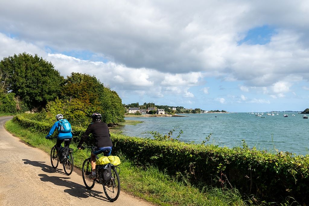 Image Côte de Granit Rose à vélo - île de Bréhat à vélo - Eurovélo 4