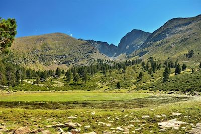 © Serge Costa - Le Canigou et l'Estagnols - Pyrénées orientales - France Le Canigou et l'Estagnols - Pyrénées orientales - France
