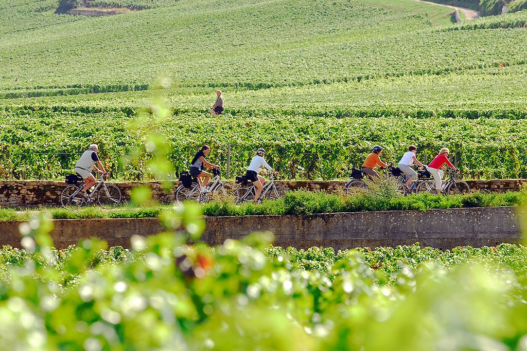 Image Tour de Bourgogne à vélo - Voie des vignes à vélo - Côte de Nuits à vélo