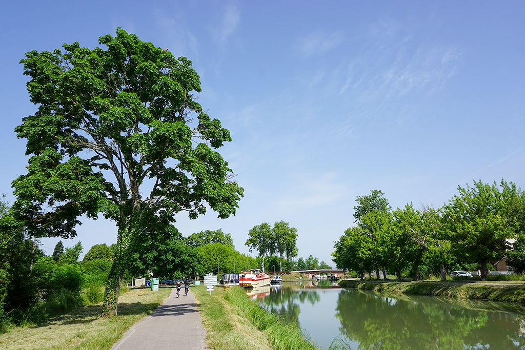 Image Canal du midi à vélo - Canal des deux mers à vélo - Canal du midi en famille