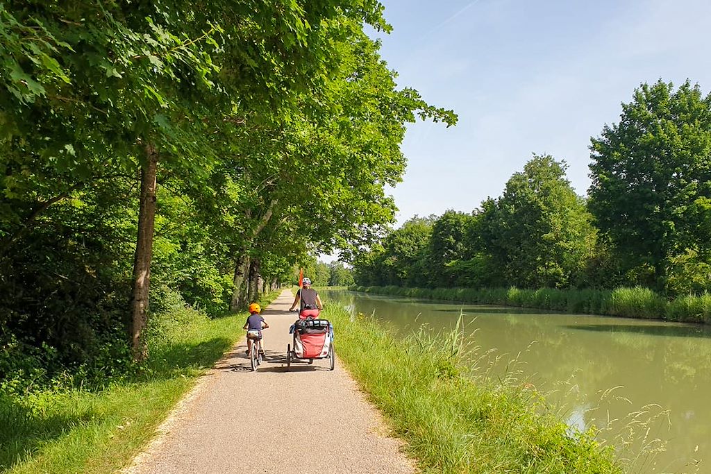 Image Canal du midi à vélo - Canal des deux mers à vélo - Canal du midi en famille