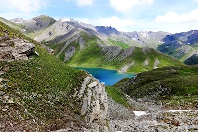 © Marc Laurans - Pic du malrif et vallée de Cervières - Queyras - France Pic du malrif et vallée de Cervières - Queyras - France