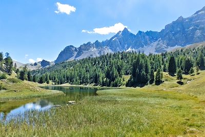 © Maël Moisan - Vue sur les pics de la Font Sancte - Queyras - Hautes-Alpes - France Vue sur les pics de la Font Sancte - Queyras - Hautes-Alpes - France