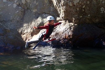 Saut de l'ange - Canyon du Rec-Grand - Massif du Caroux - Parc naturel du Haut-Languedoc - France