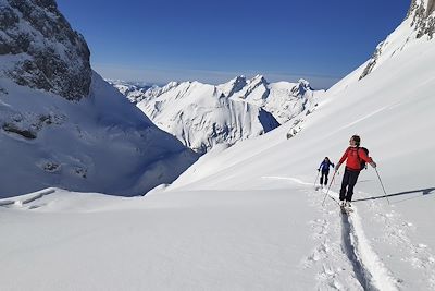 Ski de randonnée - Combe des Nants - Aravis - Haute-Savoie - France
