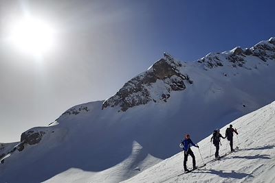 Ski de randonnée - La Tournette - Massif des Bornes - Haute-Savoie - France