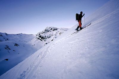 Skieur de randonnée - Val d'Aoste - Italie