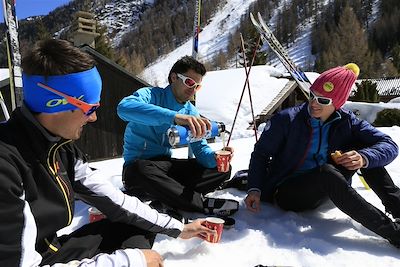 © Monica Dalmassso - Ski de fond dans la vallée de la Clarée - France Ski de fond dans la vallée de la Clarée - France