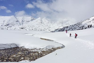Raquettes en Hautes-Pyrénées - France