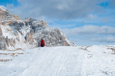 © CORRADO BARATTA / Alamy / Hemis - Dolomites en hiver - Italie Dolomites en hiver - Italie