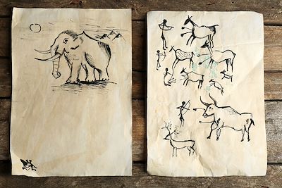 © Africa Studio / Adobe Stock - Dessins de peintures rupestres Dessins de peintures rupestres