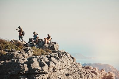 Randonneurs dans les Pyrénées - France