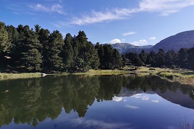 Lac des Bouillouses dans les Pyrénées Catalanes - France