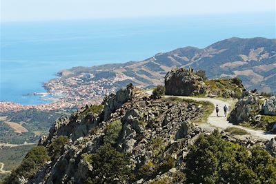 Descente vers Banyuls - France