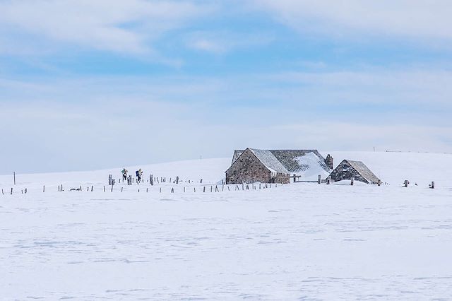 Voyage Raquettes sur le plateau de l'Aubrac