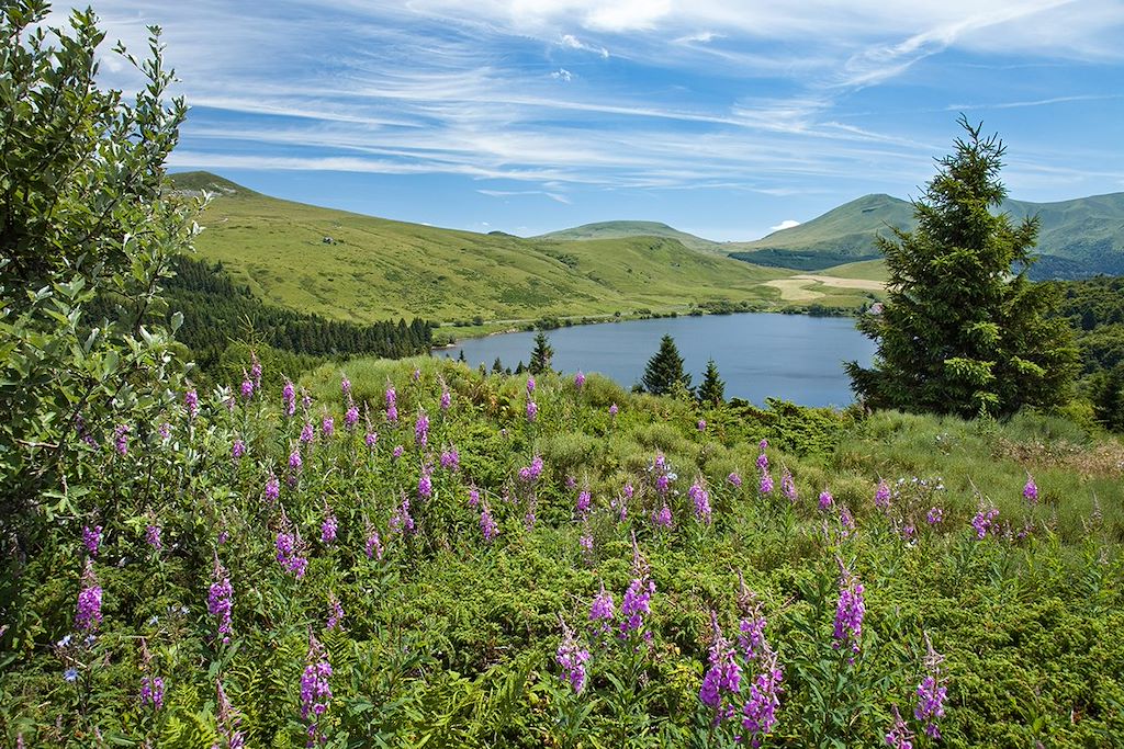 Image Auvergne à vélo - Les Monts du Cantal en gravel - Chaine des Puys à vélo
