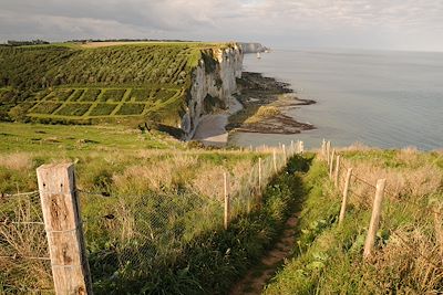 Bord de mer entre Yport et Etretat - France