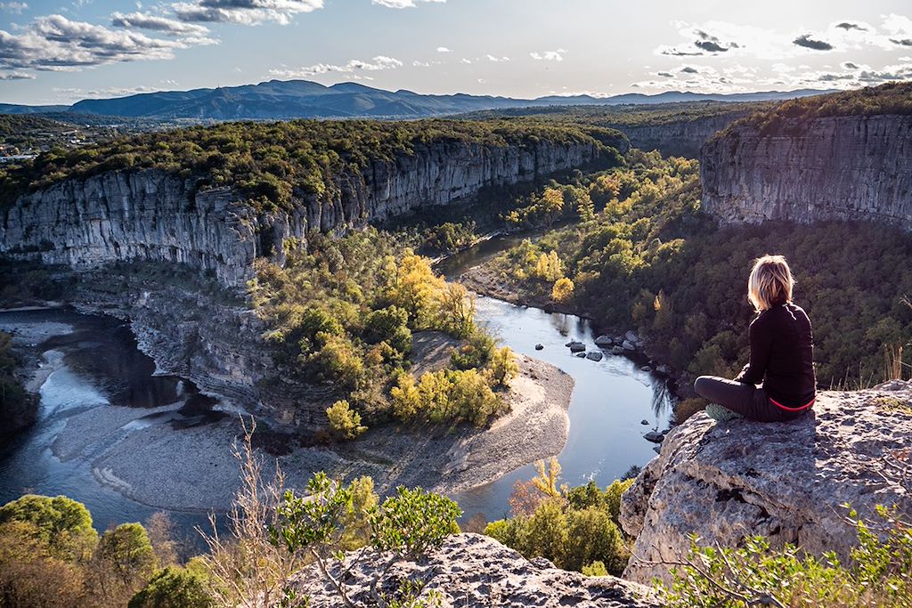 Image Randonnée avec un âne - Rando Ardèche - Gorges de l'Ardèche