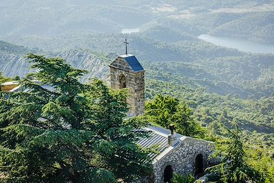 Clocher de la chapelle Notre-Dame-de-Victoire - Montagne de la Sainte-Victoire - Provence-Alpes-Côte d'Azur - France
