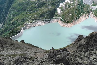 Le barrage et le lac d'Emosson - Valais - Suisse
