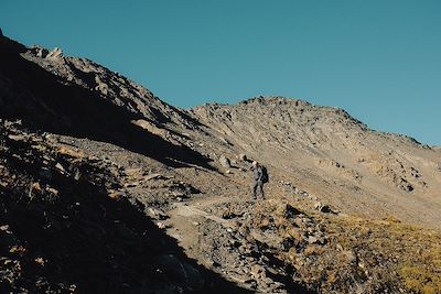 En direction du refuge Agnel (après le col de Chamoussière) - Queyras - France