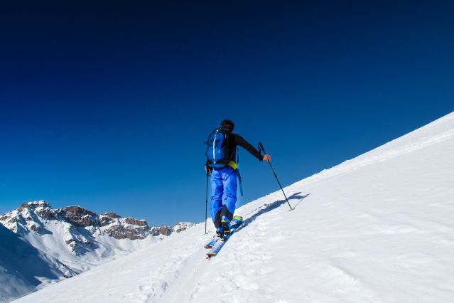 Image Initiation ski de randonnée au col d'Izoard