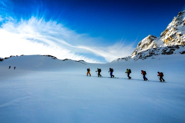 Ski de randonnée dans les Aiguilles Rouges - Chamonix - Alpes du Nord - France