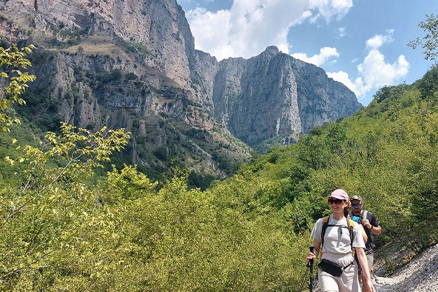 Image Gorge de Vikos - randonnée dans le Pinde - du Pinde à Zagori
