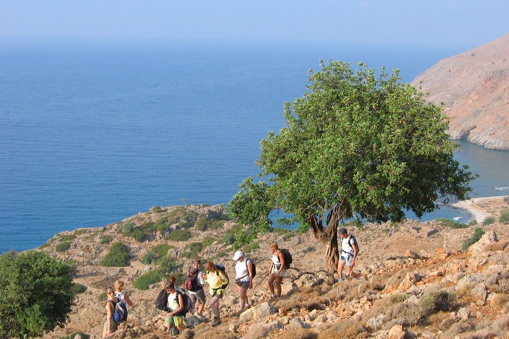 Image Randonnée En Crete - Randonnée De Loutro À Paléochora - Randonnée Dans Les Gorges De Samaria