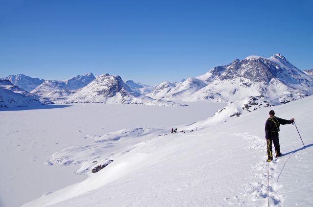 Image Raid à ski sur la banquise du Groenland