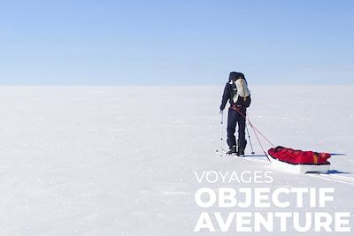 Homme sur la colotte polaire- Groenland