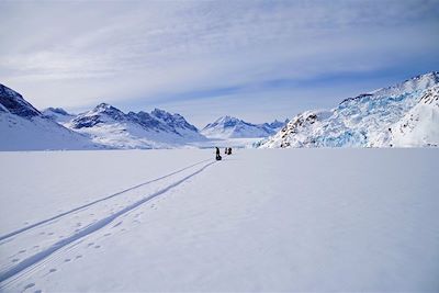 Raid à ski sur la banquise du Groenland