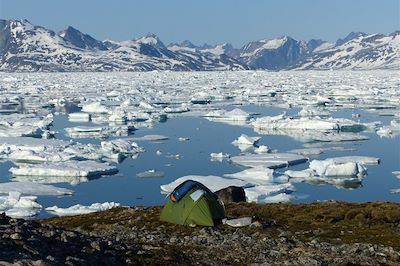 Trek et kayak au cœur des glaces du Groenland
