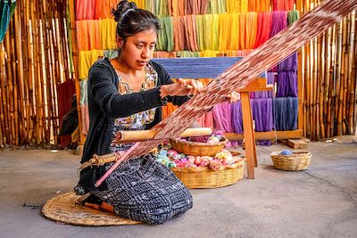 Atelier de textile - San Juan la Laguna - Guatemala