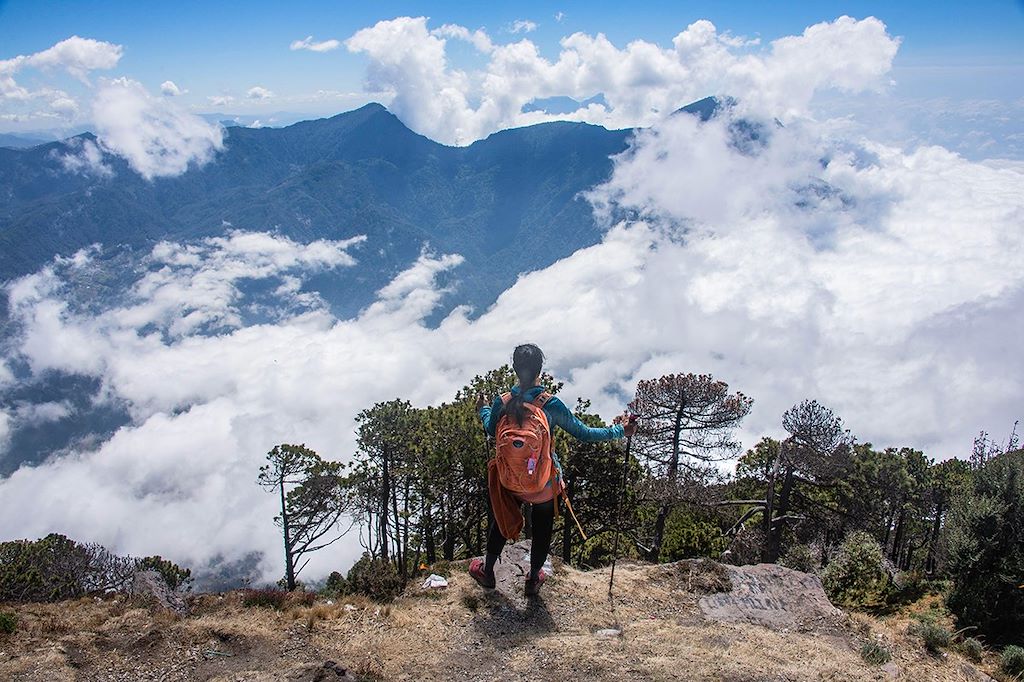 Image Trek cité perdue El Mirador - volcan Fuego - ville coloniale Antigua