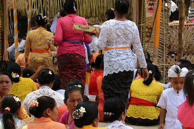Cérémonie et gamelan dans les environs d'Ubud - Bali - Indonésie