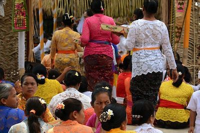 Cérémonie et gamelan dans les environs d'Ubud - Bali - Indonésie