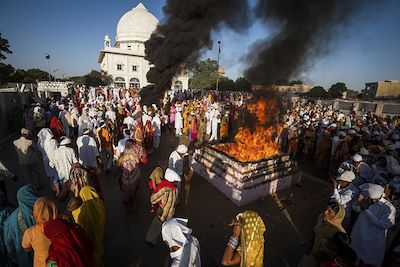 Dans la ville de Mukam - Inde