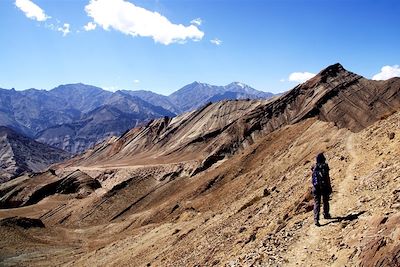 © Fanny Gibert - Marche entre Skyndiyang et Nyarmu - Vallée de Sham - Ladakh - Inde Marche entre Skyndiyang et Nyarmu - Vallée de Sham - Ladakh - Inde